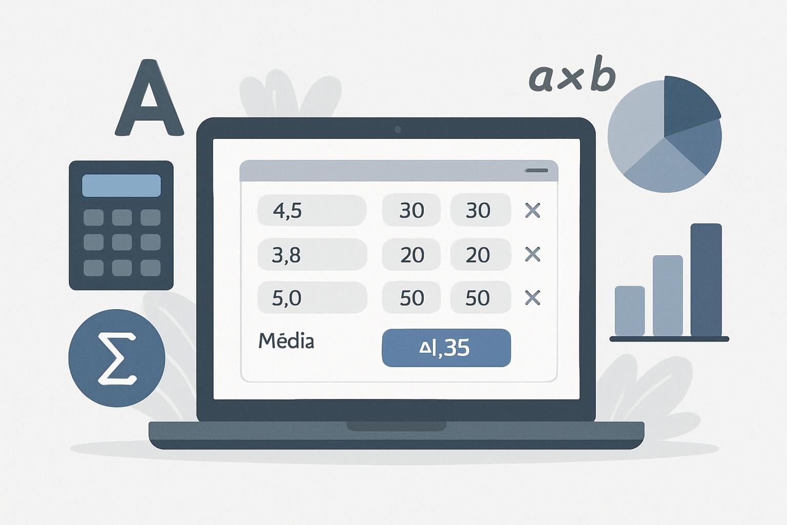 Calcular Média Ponderada