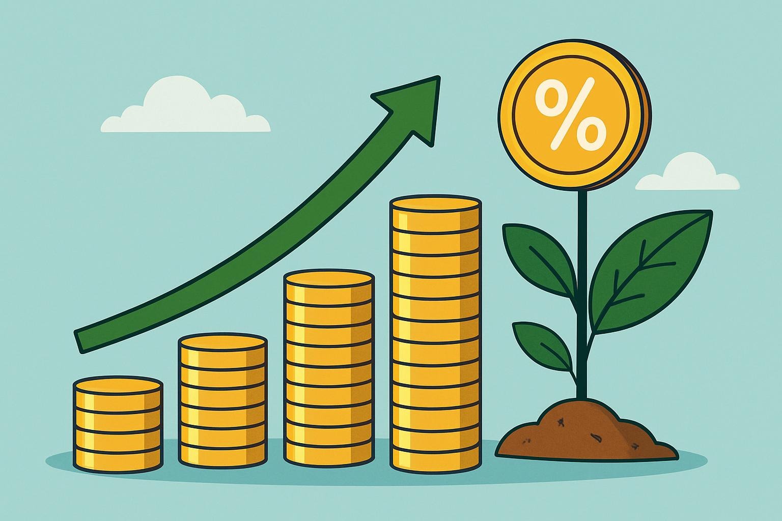 Cálculo com juros compostos em investimentos 