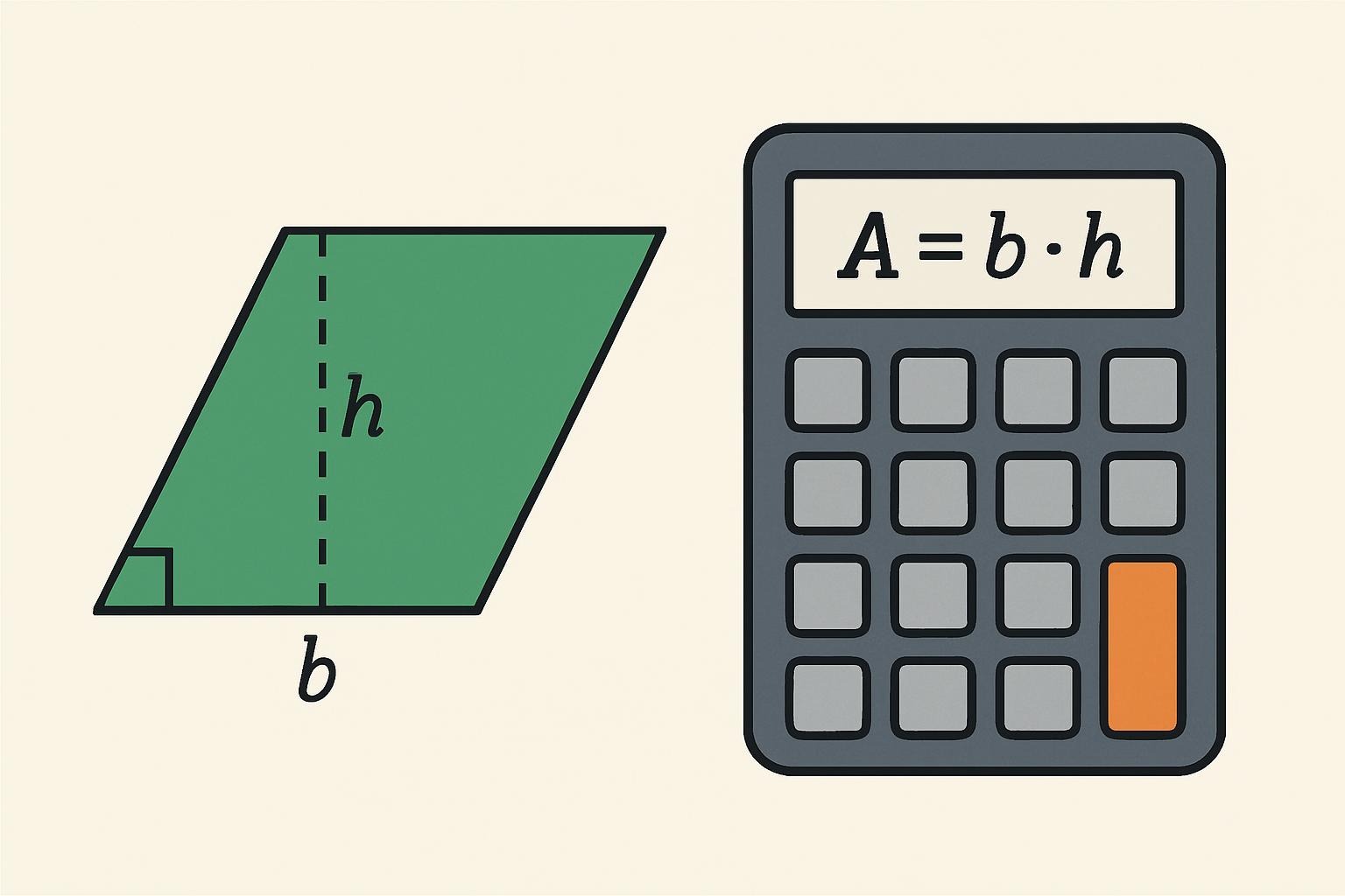 Calculadora de Área do Paralelogramo